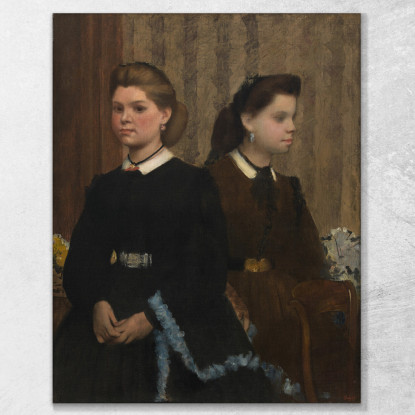 Le Sorelle Bellelli (Giovanna E Giuliana Bellelli) Edgar Degas edg260 quadro stampato su tela