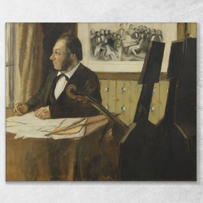 La Pila Del Violoncellista Edgar Degas edg261 quadro stampato su tela