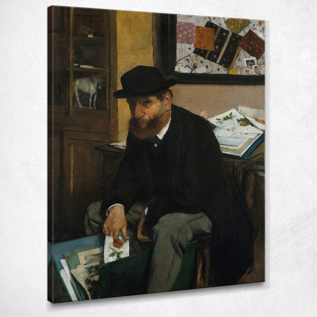 Il Collezionista Di Stampe Edgar Degas edg262 quadro stampato su tela