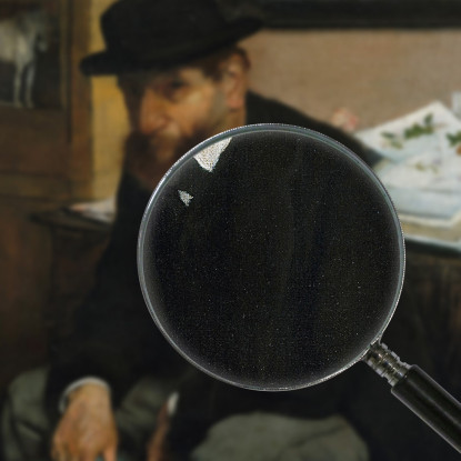 Il Collezionista Di Stampe Edgar Degas edg262 quadro stampato su tela