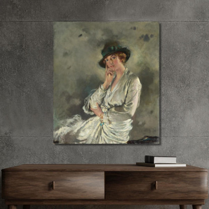 La Signora Charles S. Carstairs William Orpen wrp15 quadro stampato su tela