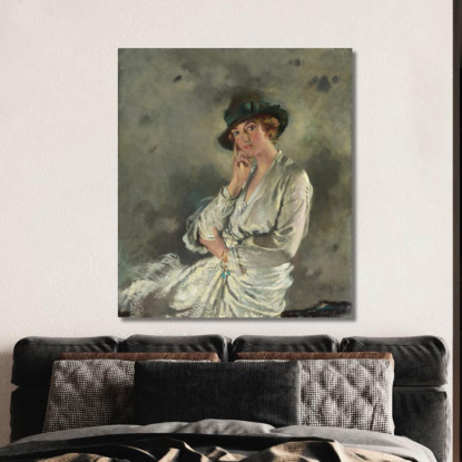 La Signora Charles S. Carstairs William Orpen wrp15 quadro stampato su tela