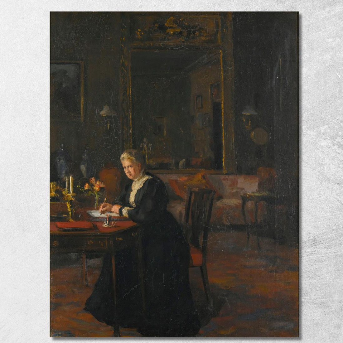 Ritratto Interno Louisa Caroline Elizabeth Hamilton William Orpen wrp20 quadro stampato su tela