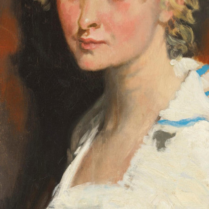 La Modella Dell'Artista Yvonne William Orpen wrp35 quadro stampato su tela