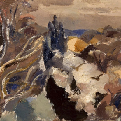 Paesaggio Del Primo Quarto Di Luna Paul Nash pns4 quadro stampato su tela