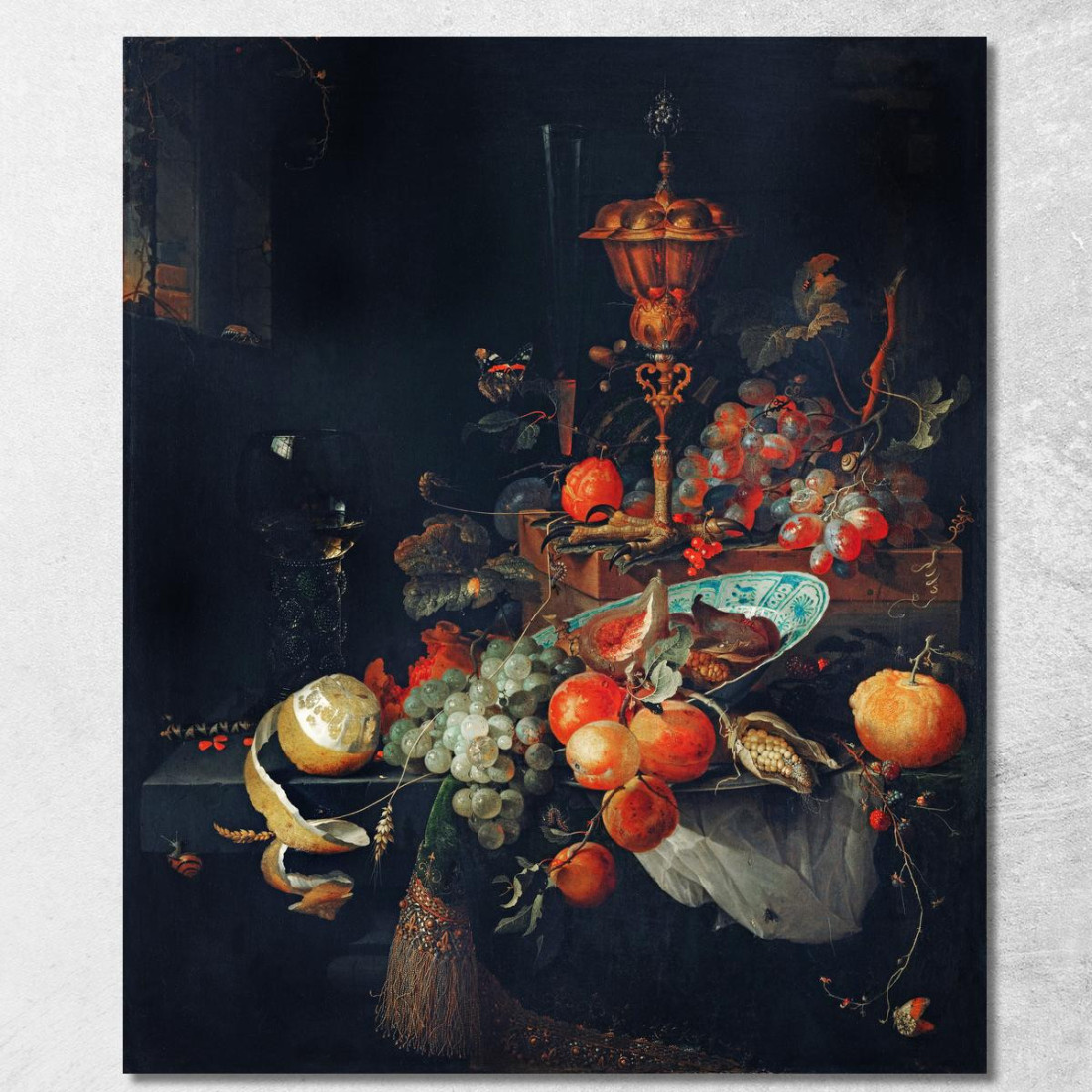 Frutta Abraham Mignon amn5 quadro stampato su tela