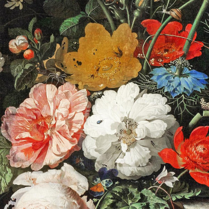 Il Bouquet Rovesciato Abraham Mignon amn7 quadro stampato su tela