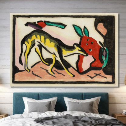 Favoloso Franz Marc fmr18 quadro stampato su tela