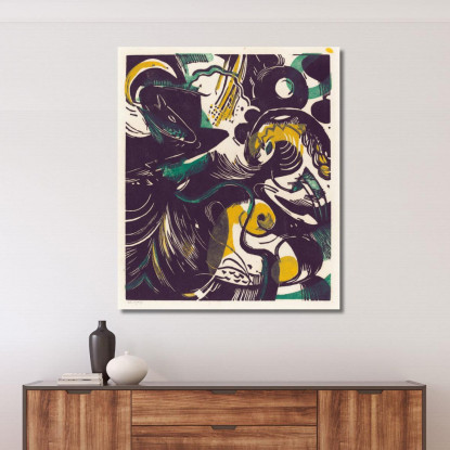 Genesi Ii Franz Marc fmr21 quadro stampato su tela
