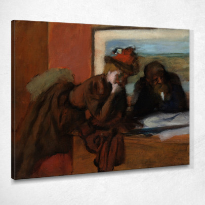 La Conversazione Edgar Degas edg273 quadro stampato su tela