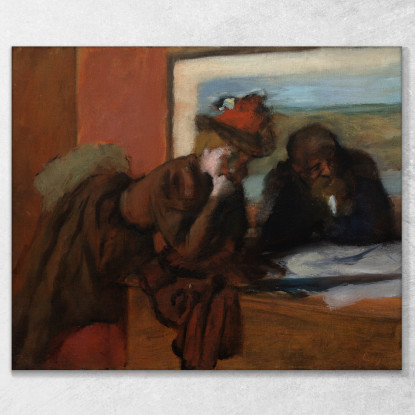 La Conversazione Edgar Degas edg273 quadro stampato su tela