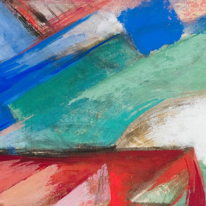 Paesaggio Con Animali Franz Marc fmr30 quadro stampato su tela