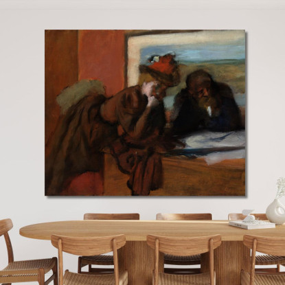 La Conversazione Edgar Degas edg273 quadro stampato su tela