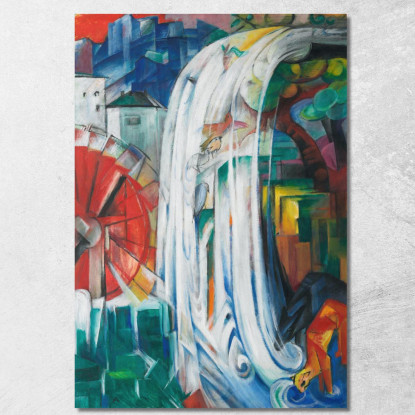 Il Mulino Stregato Franz Marc fmr48 quadro stampato su tela