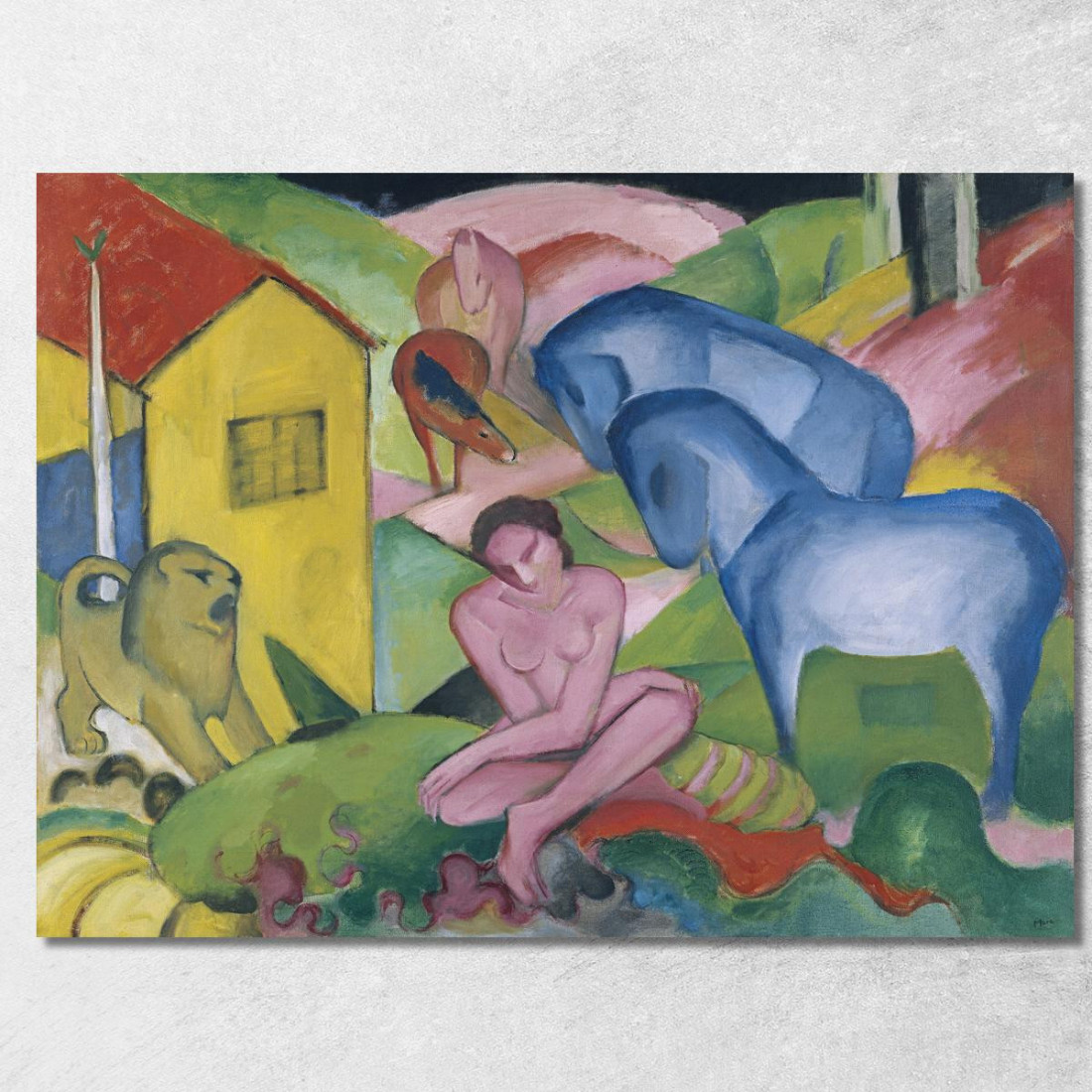 Il Sogno Franz Marc fmr50 quadro stampato su tela