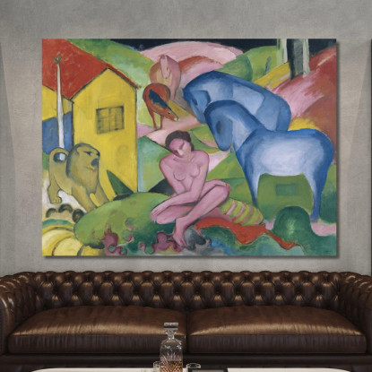 Il Sogno Franz Marc fmr50 quadro stampato su tela