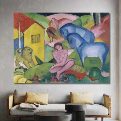 Il Sogno Franz Marc fmr50 quadro stampato su tela