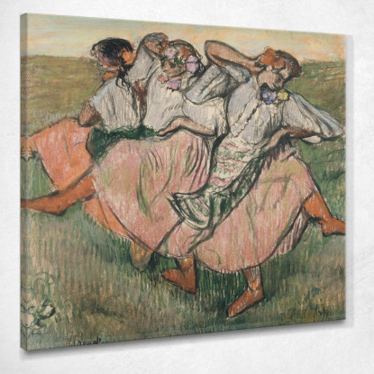 Tre Ballerini Russi Edgar Degas edg276 quadro stampato su tela