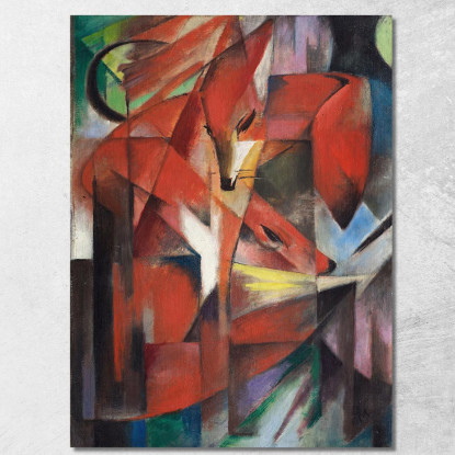 Le Volpi Franz Marc fmr51 quadro stampato su tela