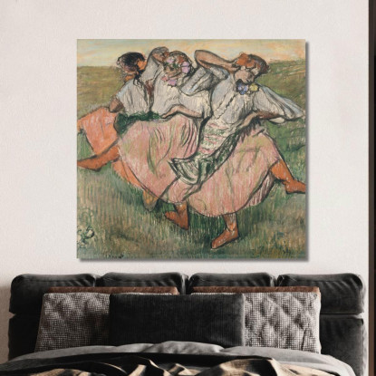 Tre Ballerini Russi Edgar Degas edg276 quadro stampato su tela