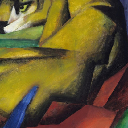 Tigre 2 Franz Marc fmr55 quadro stampato su tela