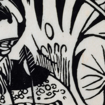 Tigre 3 Franz Marc fmr56 quadro stampato su tela