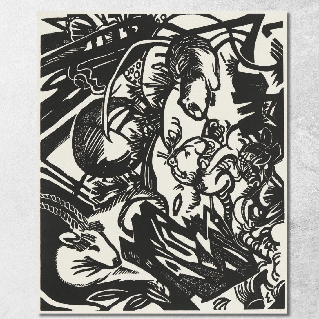 Leggenda Degli Animali Leggenda Degli Animali Franz Marc fmr70 quadro stampato su tela