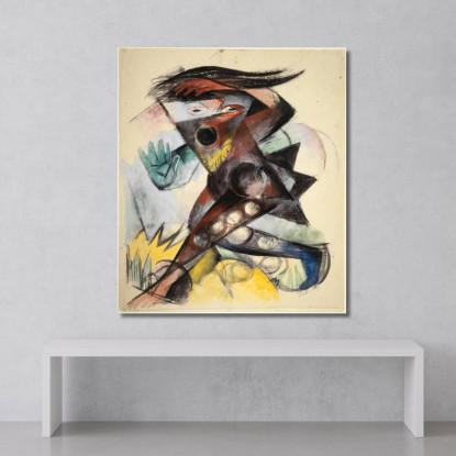 A Cali Franz Marc fmr75 quadro stampato su tela