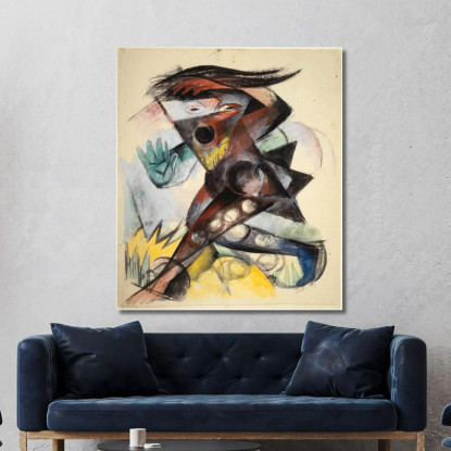A Cali Franz Marc fmr75 quadro stampato su tela