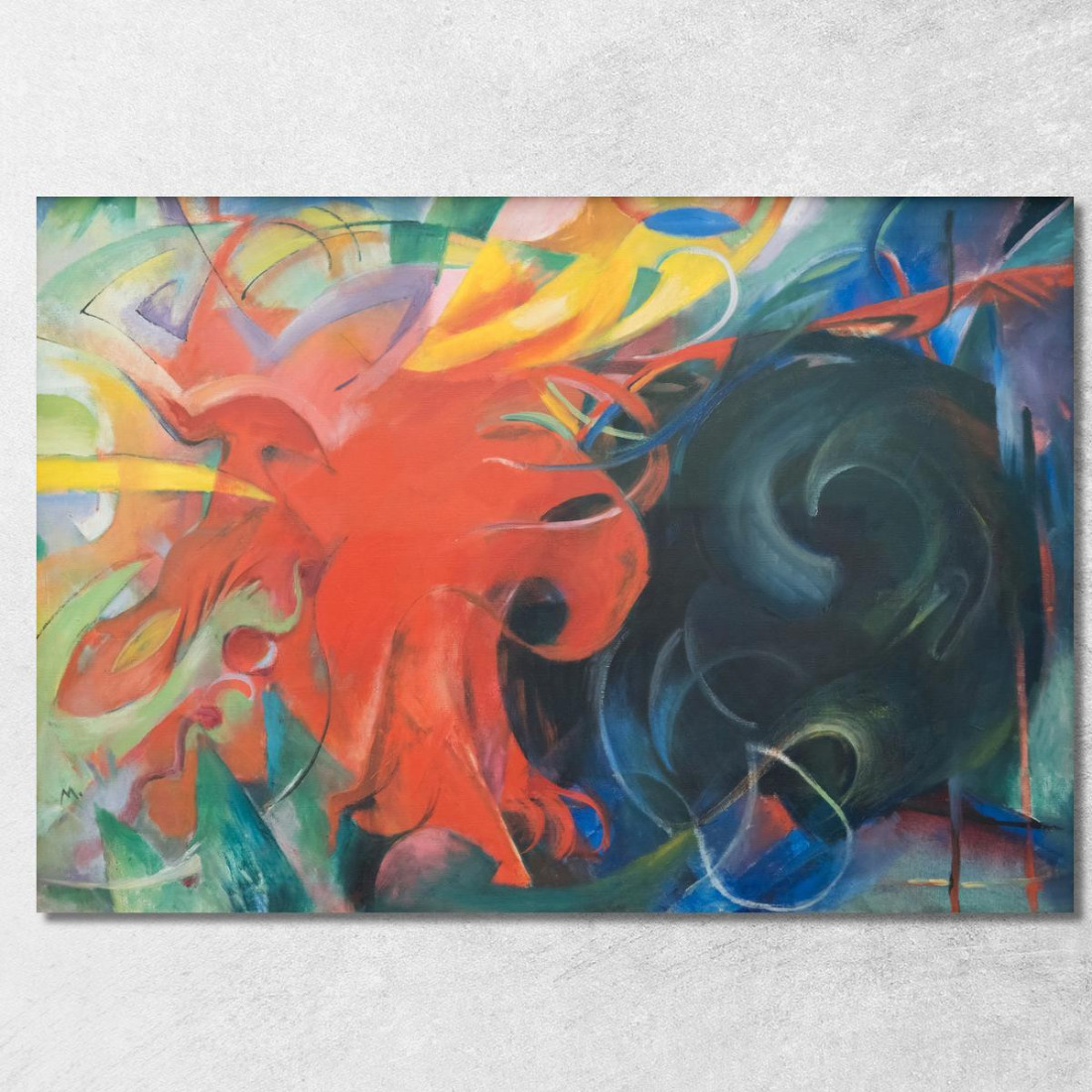Forme Di Combattimento Franz Marc fmr82 quadro stampato su tela