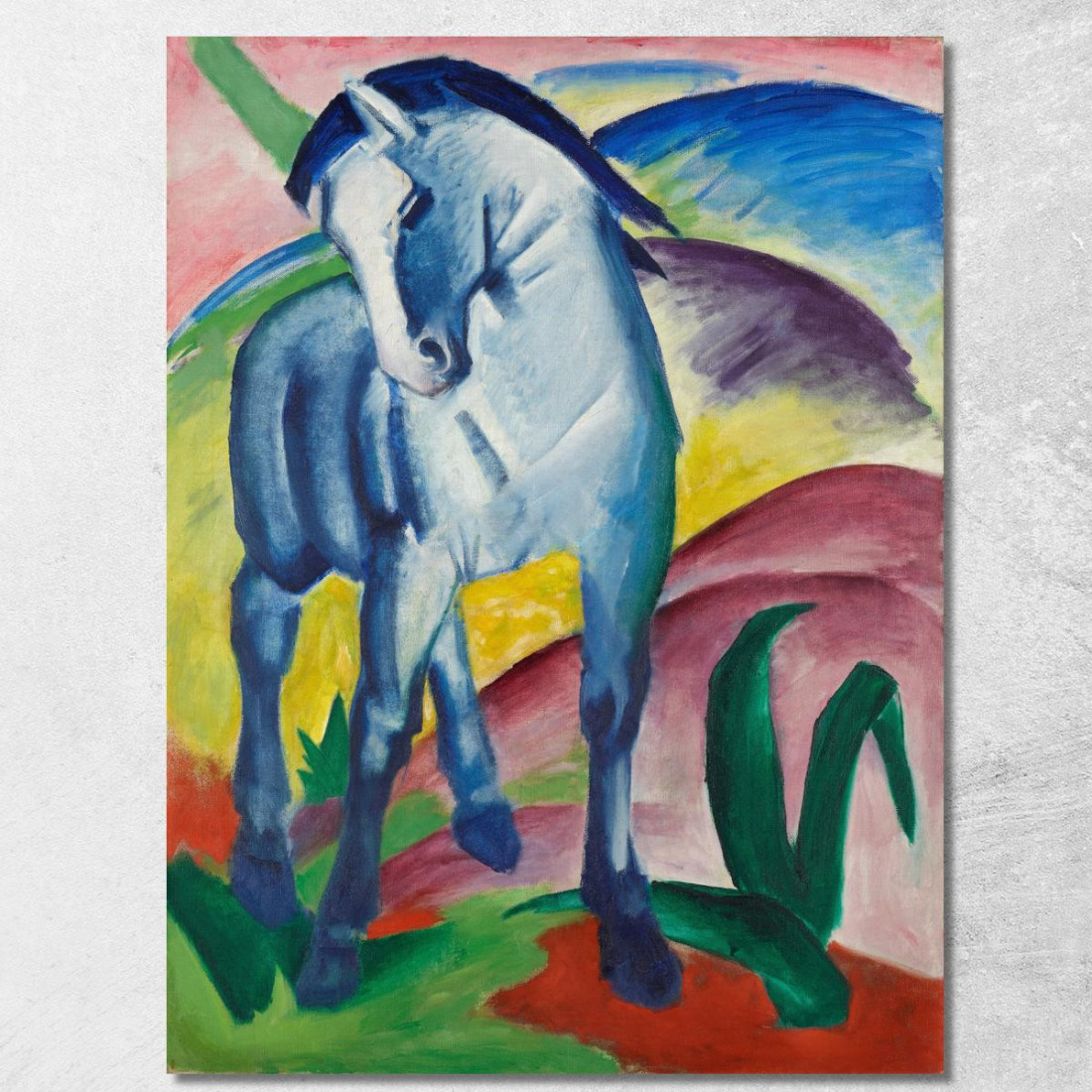 Cavallo Blu I Cavallo Blu I Franz Marc fmr84 quadro stampato su tela