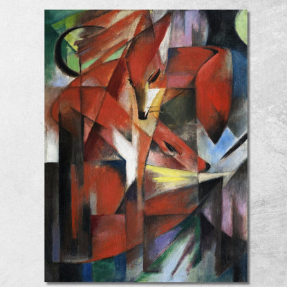 Le Volpi Franz Marc fmr86 quadro stampato su tela