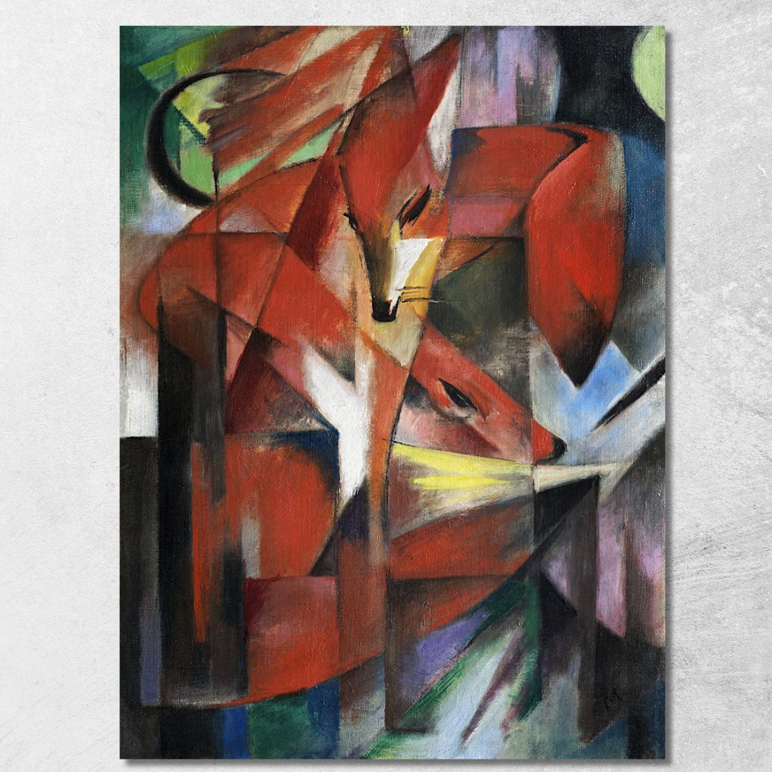 Le Volpi Franz Marc fmr86 quadro stampato su tela