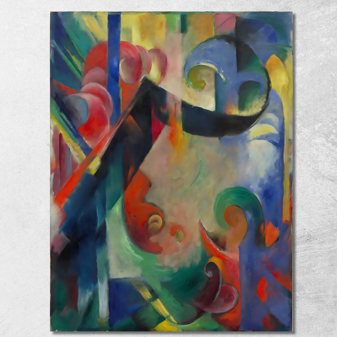 Forme Spezzate Franz Marc fmr87 quadro stampato su tela