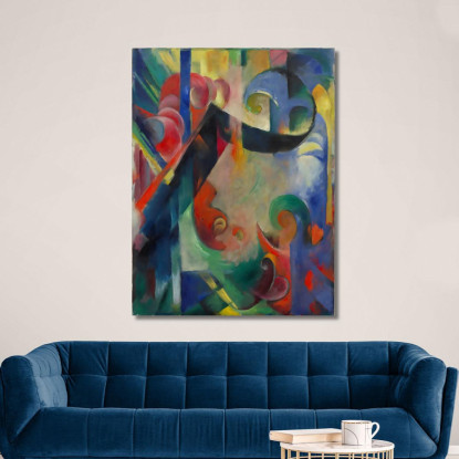 Forme Spezzate Franz Marc fmr87 quadro stampato su tela