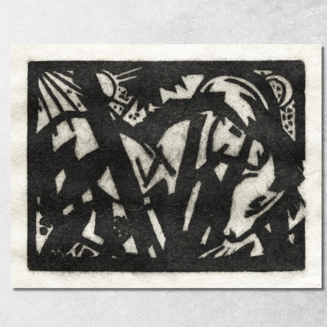 Cavallo Franz Marc fmr91 quadro stampato su tela
