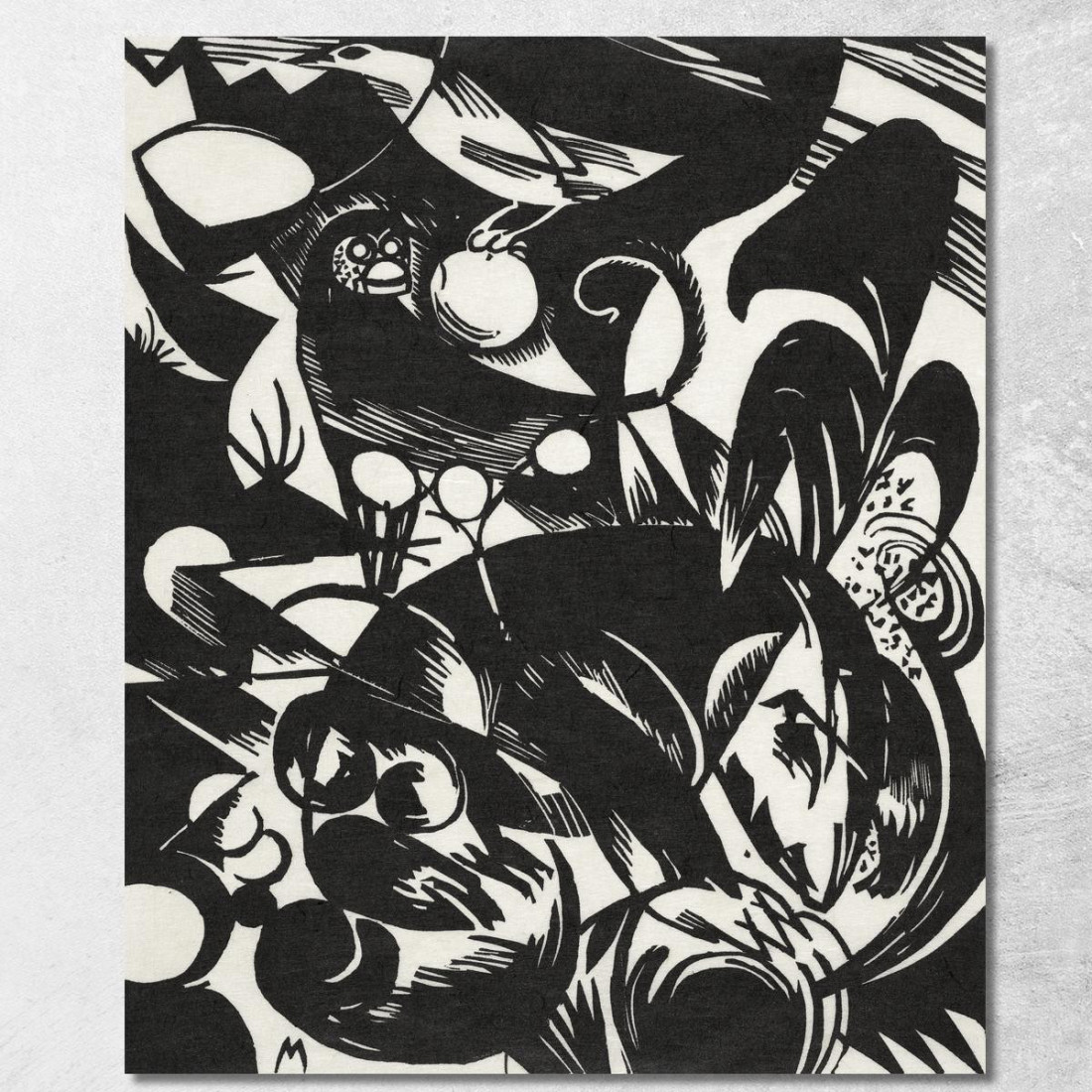 Nuovo Portafoglio Grafico Europeo Iii Franz Marc fmr99 quadro stampato su tela