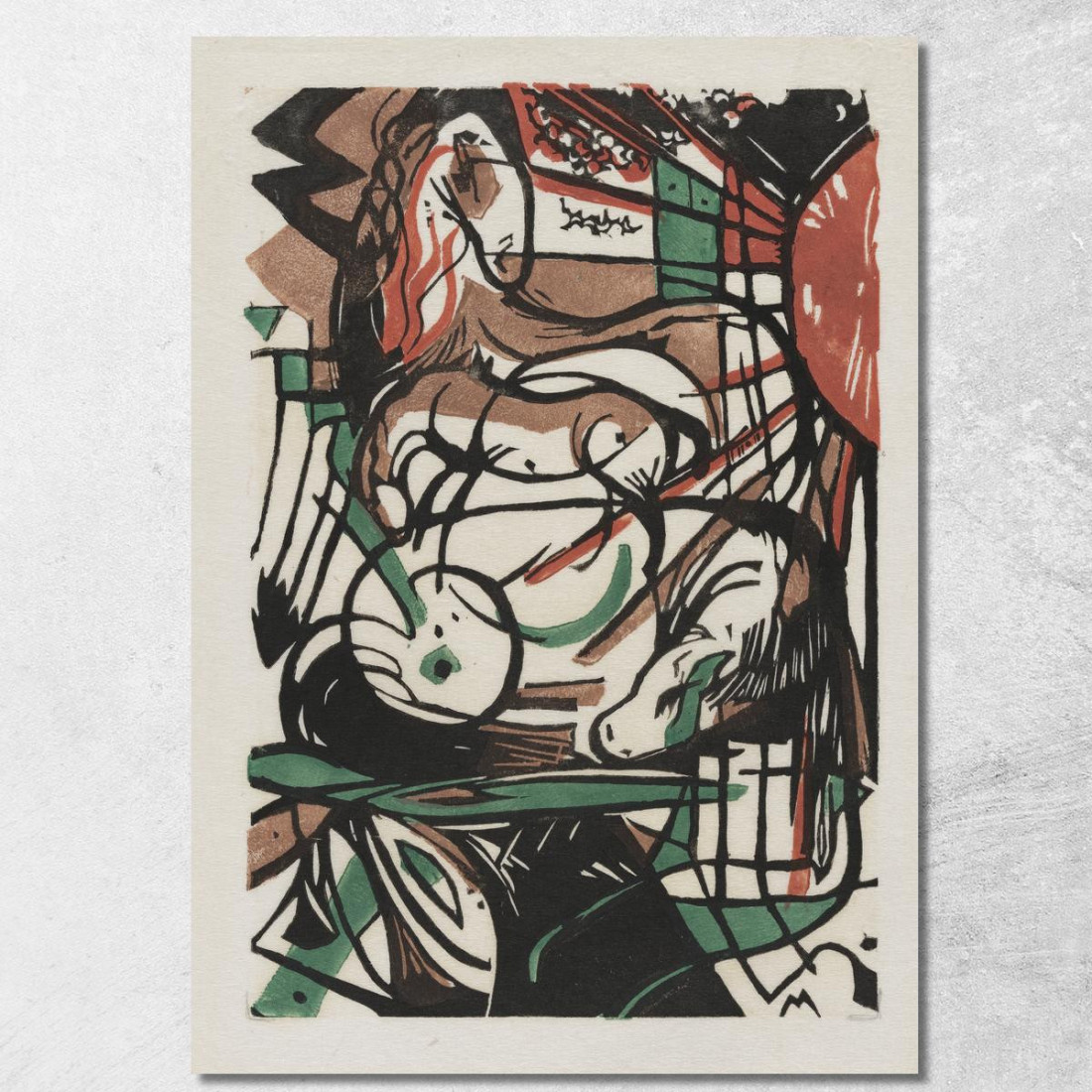 La Nascita Dei Cavalli Franz Marc fmr106 quadro stampato su tela