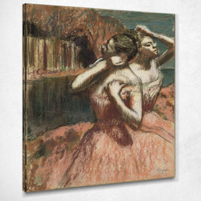 Due Ballerini Edgar Degas edg283 quadro stampato su tela