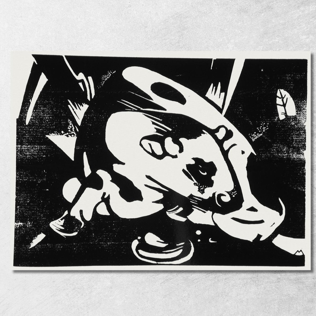 Il Toro Franz Marc fmr107 quadro stampato su tela