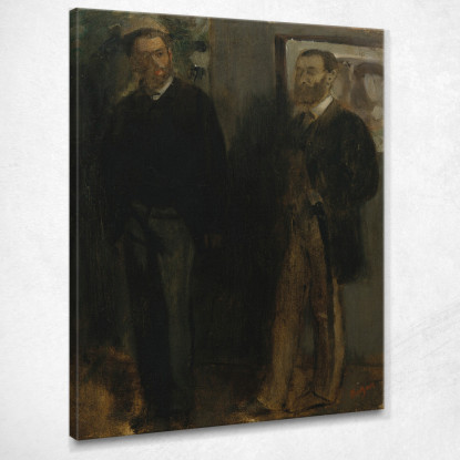 Due Uomini Edgar Degas edg285 quadro stampato su tela