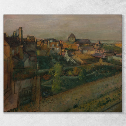 Veduta Di Saint-Valéry-Sur-Somme Edgar Degas edg289 quadro stampato su tela