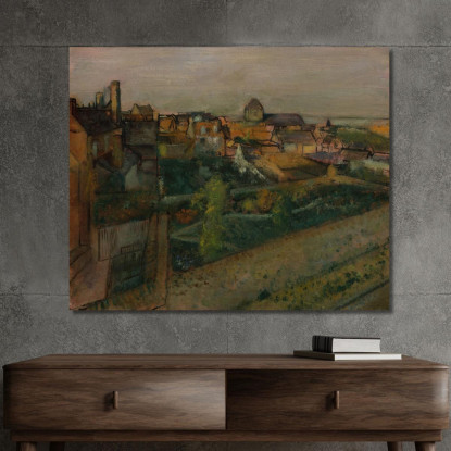 Veduta Di Saint-Valéry-Sur-Somme Edgar Degas edg289 quadro stampato su tela