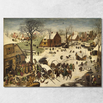 Il Censimento Di Betlemme Pieter Bruegel pbr1 quadro stampato su tela