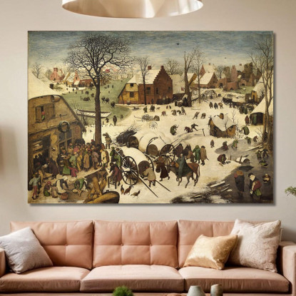 Il Censimento Di Betlemme Pieter Bruegel pbr1 quadro stampato su tela