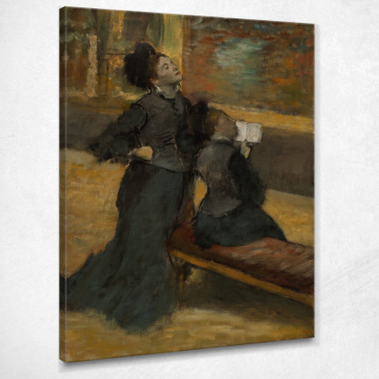 Visita Ad Un Museo Edgar Degas edg291 quadro stampato su tela