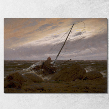 Dopo La Tempesta 1816 1817 Caspar David Friedrich cdf3 quadro stampato su tela