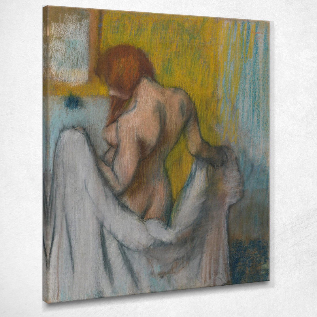 Donna Con Un Asciugamano Edgar Degas edg295 quadro stampato su tela