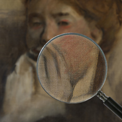 Giovane Donna Con La Mano Sulla Bocca Edgar Degas edg297 quadro stampato su tela