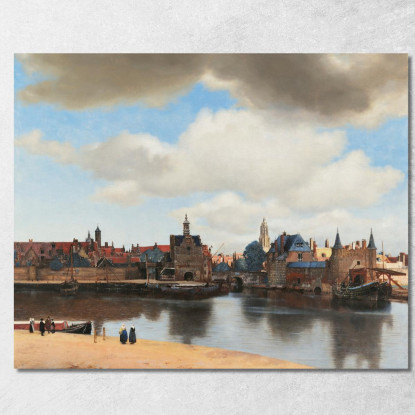 Veduta Di Delft Jan Vermeer jvr31 quadro stampato su tela